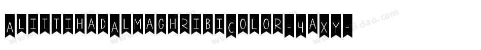 AlittihadAlmaghribiColor-4aXY字体转换