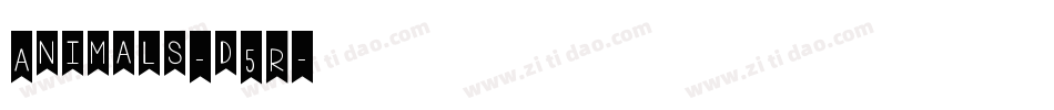 Animals-d5R字体转换