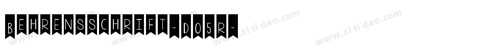 Behrensschrift-DO5R字体转换