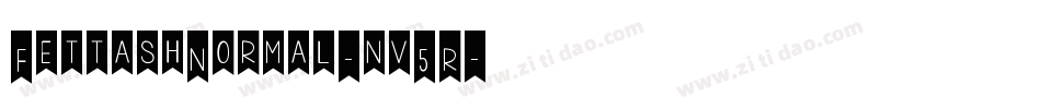 FettashNormal-nv5R字体转换