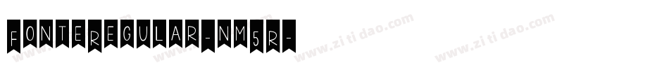 FonteRegular-nm5R字体转换
