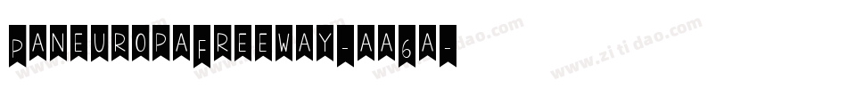 PaneuropaFreeway-aa6a字体转换