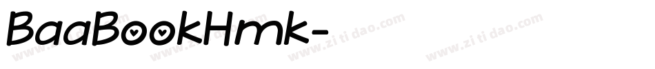 BaaBookHmk字体转换