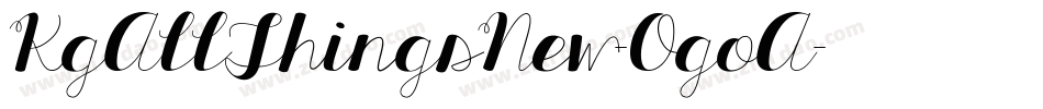 KgAllThingsNew-OgoA字体转换