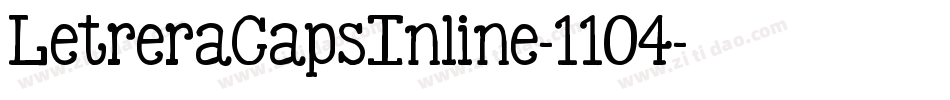 LetreraCapsInline-11O4字体转换 LetreraCapsInline-11O4字体转换