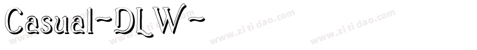 Casual-DLW字体转换