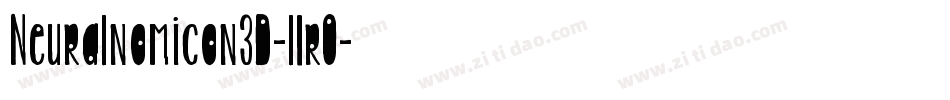 Neuralnomicon3D-l1r0字体转换