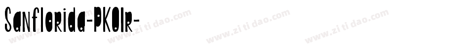 Sanflorida-PKO1r字体转换