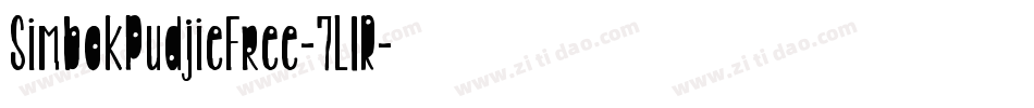 SimbokPudjieFree-7L1R字体转换