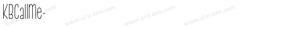 KBCallMe字体转换