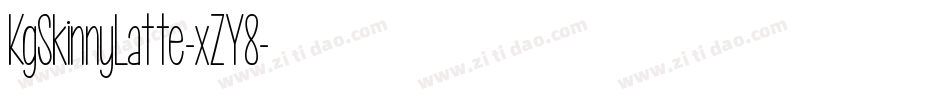 KgSkinnyLatte-xZY8字体转换