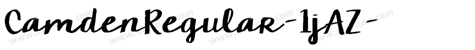 CamdenRegular-1jAZ字体转换
