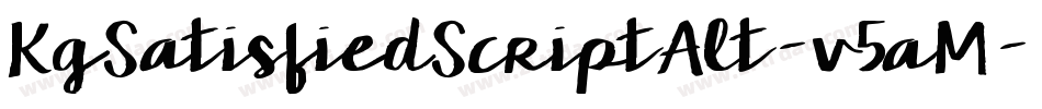KgSatisfiedScriptAlt-v5aM字体转换