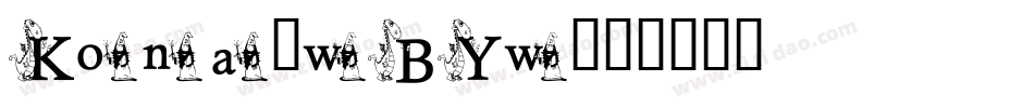 Kona-wBYw字体转换