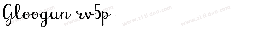Gloogun-rv5p字体转换