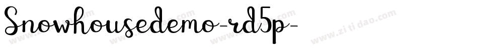Snowhousedemo-rd5p字体转换