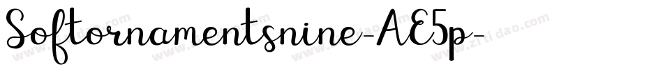 Softornamentsnine-AE5p字体转换 Softornamentsnine-AE5p字体转换