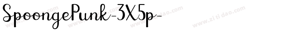 SpoongePunk-3X5p字体转换