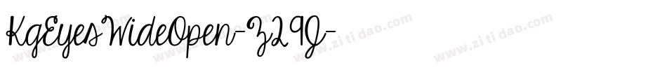 KgEyesWideOpen-Z29J字体转换