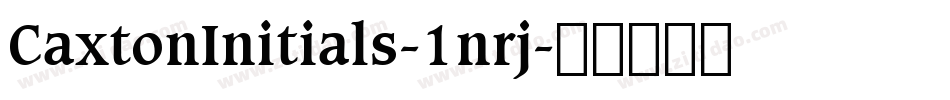 CaxtonInitials-1nrj字体转换