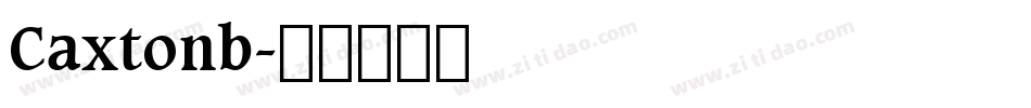 Caxtonb字体转换