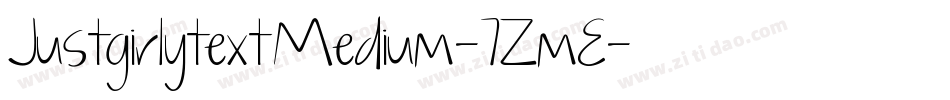 JustgirlytextMedium-7ZmE字体转换