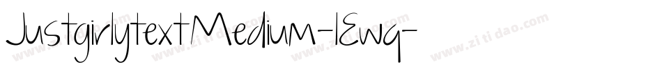 JustgirlytextMedium-lEwq字体转换