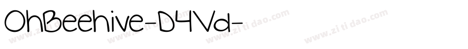 OhBeehive-D4Vd字体转换 OhBeehive-D4Vd字体转换
