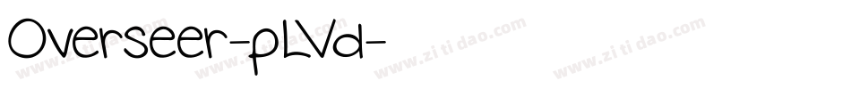 Overseer-pLVd字体转换 Overseer-pLVd字体转换