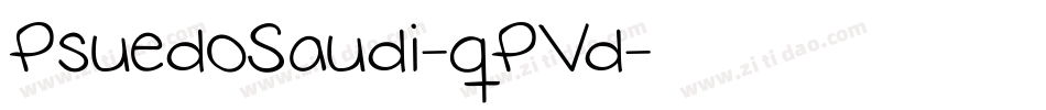 PsuedoSaudi-qPVd字体转换