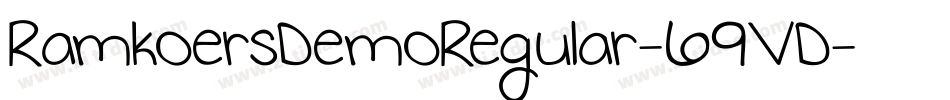 RamkoersDemoRegular-69VD字体转换
