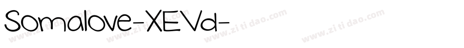 Somalove-XEVd字体转换