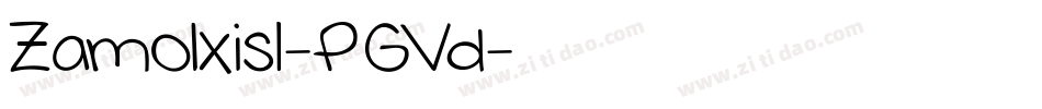 ZamolxisI-PGVd字体转换