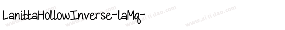 LanittaHollowInverse-laMq字体转换