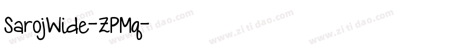 SarojWide-ZPMq字体转换