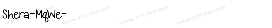 Shera-MqWe字体转换