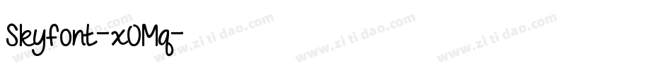 Skyfont-x0Mq字体转换
