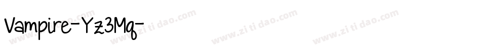 Vampire-Yz3Mq字体转换