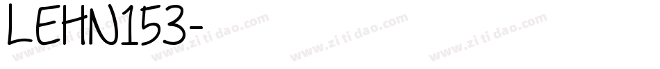 LEHN153字体转换