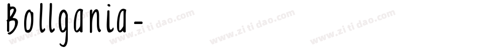 Bollgania字体转换