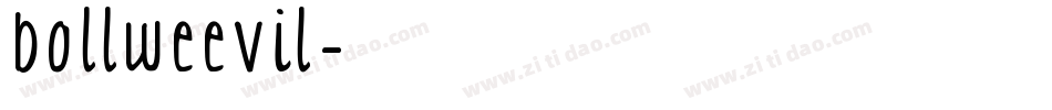 bollweevil字体转换