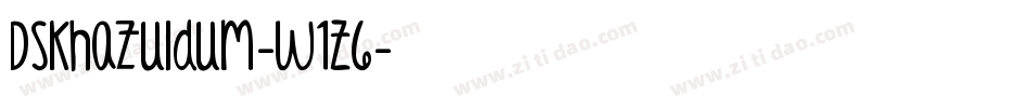 DsKhazuldum-w1Z6字体转换