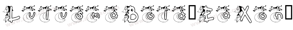 LulusmaBold-EaXon字体转换