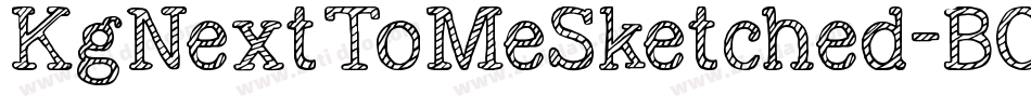 KgNextToMeSketched-BOA5字体转换