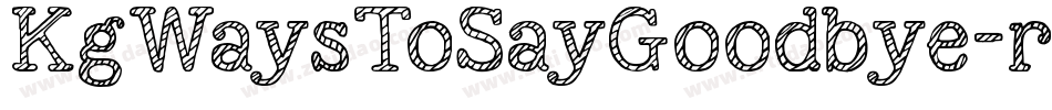 KgWaysToSayGoodbye-rWG9字体转换