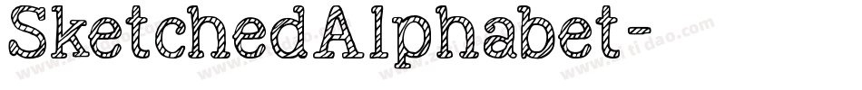SketchedAlphabet字体转换