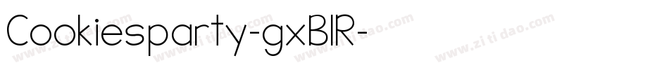 Cookiesparty-gxB1R字体转换