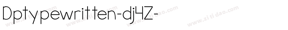 Dptypewritten-dj4Z字体转换