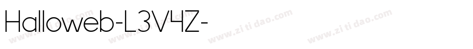 Halloweb-L3V4Z字体转换