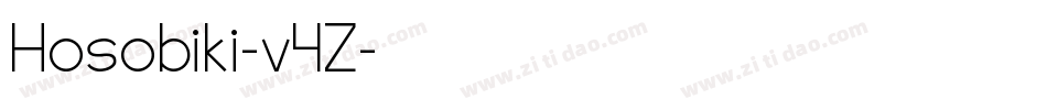 Hosobiki-v4Z字体转换